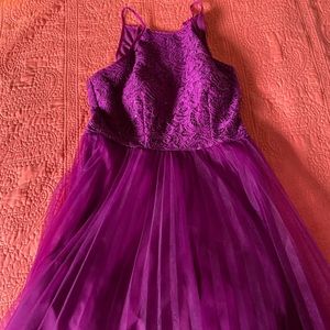 Purple formal dress